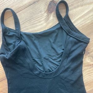 Aerie waffle scoop one piece swimsuit SzL long